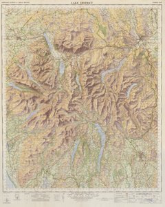 Ordnance Survey Kaart van het Lake District