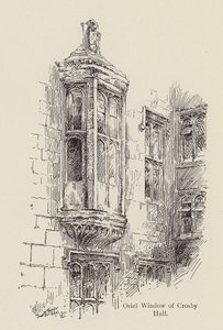 Orielraam van Crosby Hall, tegenover Great St Helen