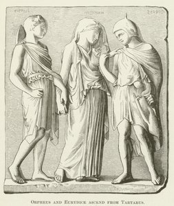 Orpheus en Eurydice stijgen op uit Tartarus