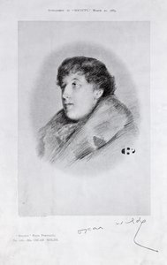 Oscar Wilde, een Bijou Portret, uit Society door English School