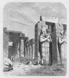 Osiride zuilen van het Rameseum, Thebe