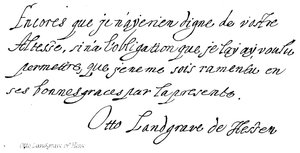 Otto, Landgraaf van Hessen door English School
