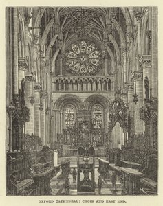 Oxford Kathedraal, koor en oostkant door English School