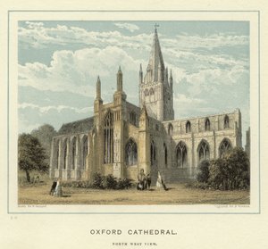 Oxford Kathedraal, noordwest aanzicht