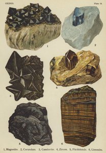 Oxiden, magnetiet, korund, cassiteriet, zirkoon, pitchblende, limoniet