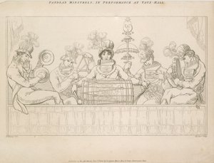 Padean Minstrels in uitvoering in Vauxhall Gardens, Londen