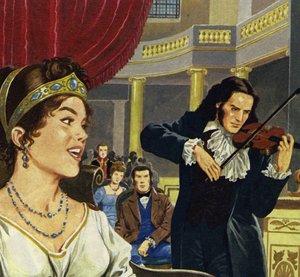 Paganini werd hofdirigent in Lucca en componeerde de sonate Napoleon