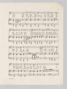 Pagina 3 van een muziekpartituur voor het lied Just a Soldier door English School