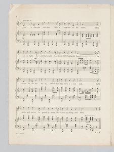 Pagina 4 van een muziekpartituur voor het lied Just a Soldier door English School