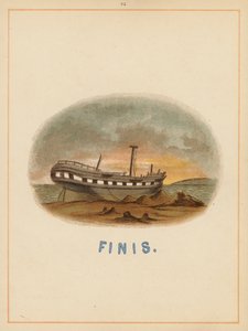 Pagina uit De boten van de wereld, eind 19e eeuw (kleurenlitho) door English School