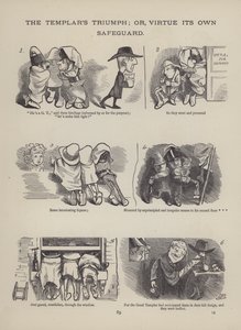 Pagina uit The British Working Man or One Who Does Not Believe In Him (gravure) door English School