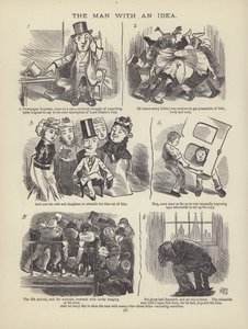 Pagina uit The British Working Man or One Who Does Not Believe In Him (gravure) door English School