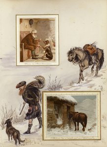 Pagina uit laat Victoriaans plakboek