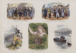 Pagina uit het Aantrekkelijke Prentenboek (gekleurde gravure)