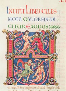 Pagina uit de Winchester Bijbel, ca. 1150-80