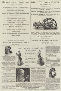 Pagina met advertenties (gravure)