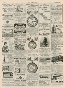Advertentiepagina uit The Graphic, 22 september 1888 door English School