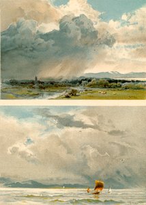 Luchten schilderen (kleurenlitho)