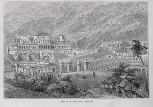 Paleis van Sans Souci, Noord-Hayti, uit Santo Domingo vroeger en nu door Samuel Hazard, uitgegeven 1873 door English School