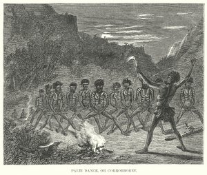 Palti-dans of Corrobboree (gravure)