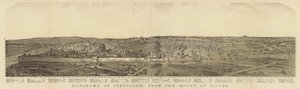 Panorama van Jeruzalem vanaf de Olijfberg door English School