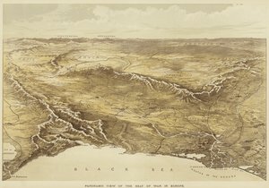 Panoramisch Uitzicht op de Oorlogsplaats in Europa