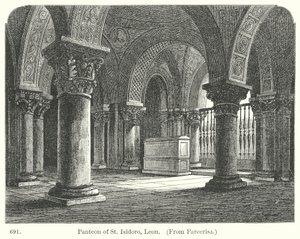 Panteon van Sint Isidoro, Leon (gravure) door English School