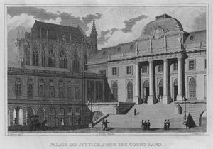Parijs, Palais De Justice, vanaf de binnenplaats