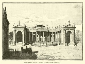 Parlementsgebouw, Dublin, achttiende eeuw door English School