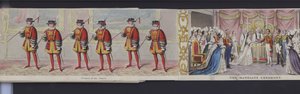 Deel van het panorama van het huwelijk van koningin Victoria, ca. 1840 door English School