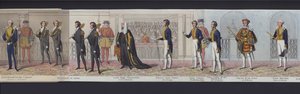 Deel van het panorama van het huwelijk van Koningin Victoria, ca. 1840