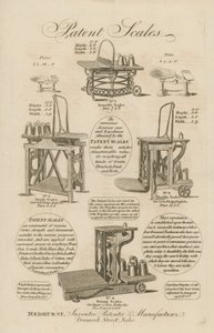 Patent Weegschalen door English School