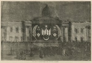 Vredesverlichtingen sieren de National Gallery door English School