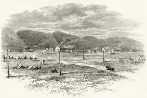 Peake Overland Telegraph Station, Zuid-Australië, ca. 1880, uit 
