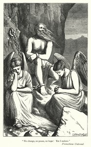 Percy Bysshe Shelley: Illustratie voor Prometheus Unbound door English School