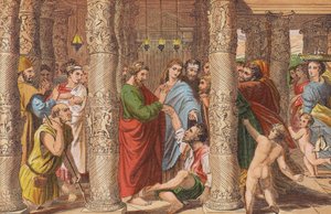 Petrus en Johannes genezen de Lamme Man door English School