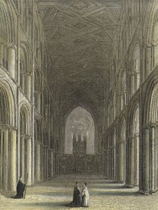 Peterborough Cathedral, het schip door English School