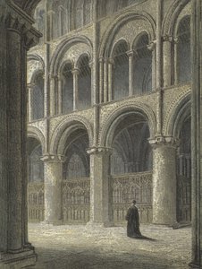 Peterborough Cathedral, uitzicht over het noordelijke transept