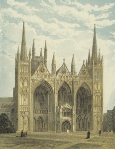 Peterborough Cathedral, westelijke voorkant door English School