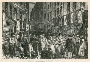 Petticoat Lane (Middlesex Street), Londen, 1870 door English School