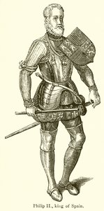 Filips II, Koning van Spanje door English School
