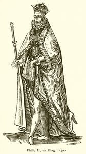 Filips II als Koning door English School