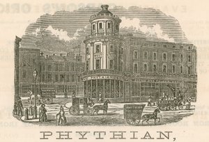 Phythian, groothandel en familie theedealer en buitenlandse magazijnhouder, 430 West Strand en 1-3 King William Street, Londen door English School