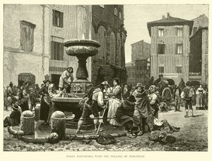 Piazza Montanara, met het Theater van Marcellus door English School