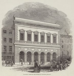 Piccadilly Voorkant van het Museum voor Economische Geologie door English School