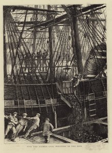 Mijnwerkers en Mijnen - Kolen Lossen in de Haven door English School