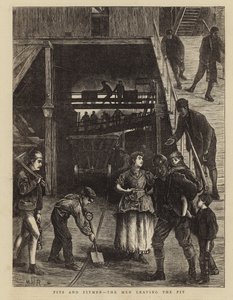 Mijnwerkers en Mijnen - De Mannen Verlaten de Mijn door English School