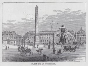 Place De La Concorde (gravure) door English School