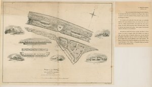 Plan voor de Dierentuin, Regents Park, 1827 door English School