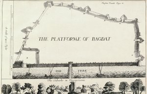 Plan van Bagdad, uit een Engelse vertaling van Les Six Voyages de J.B. Tavernier door English School